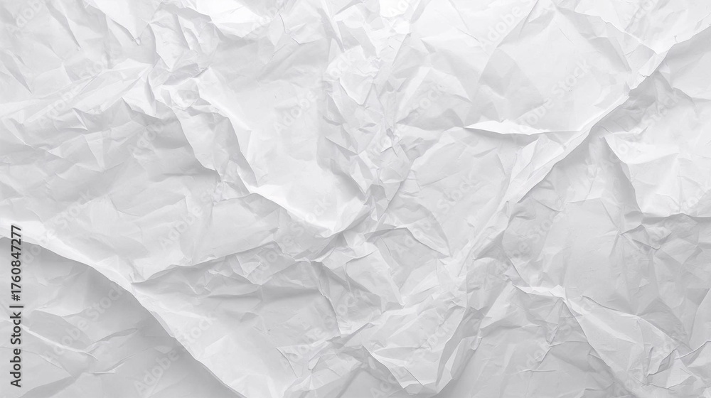 Fototapeta premium Subtly Wrinkled White Paper Texture - Clean Minimal Background