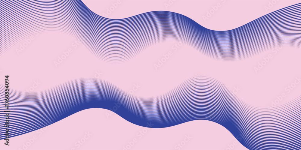 Fototapeta premium striped purple background wave vector illustration modern art