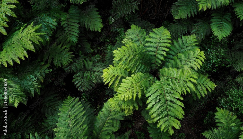 Obraz premium Breathtaking Views Of Vibrant Green Ferns In The Stunning Australian Rainforest