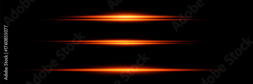 Red flash of line and light. Vector illustration