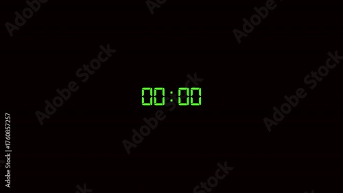 Five second countdown timer animation from 5 second to 1 second on a transparent background ,5 second count down timer with alpha channel,4k countdown timer.