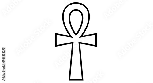 Stylized rendition of the Ankh symbol representing eternal life in ancient Egypt