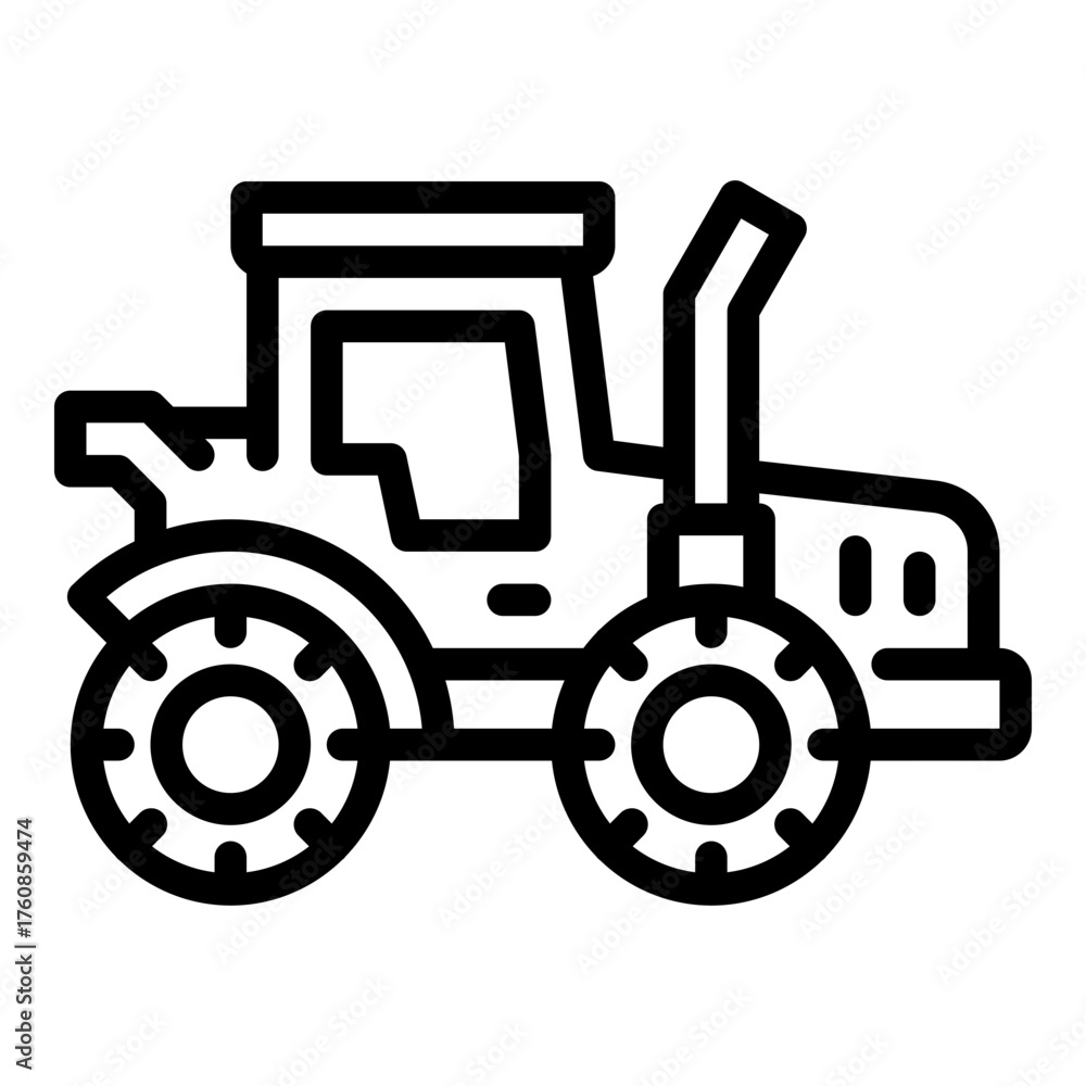 Naklejka premium industrial tractor icon