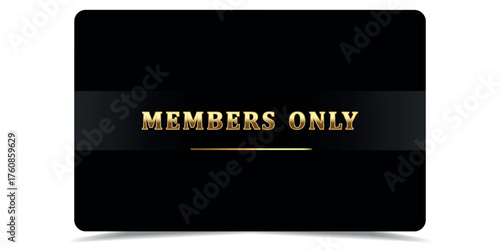 Vip gold card. Luxury texture template design. VIP ticket on black background for invitation, club, award, casino, certificate. Golden exclusive premium card.