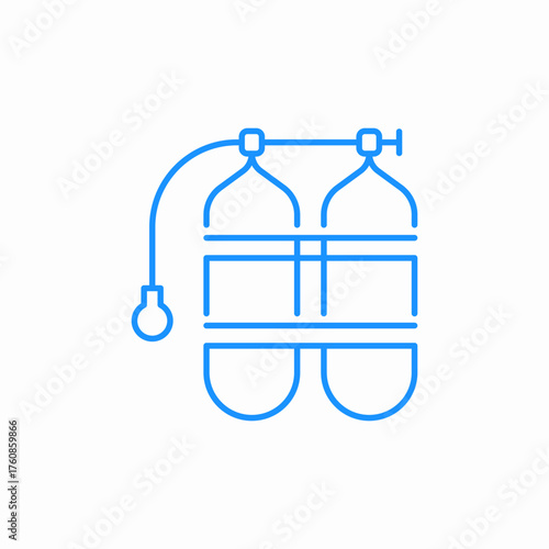 air cylinders icon sign vector