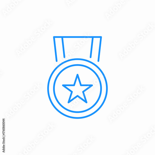 army medal icon sign vector