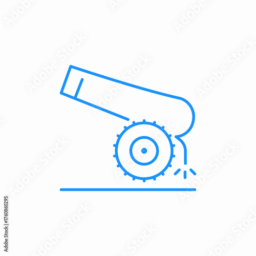 cannon gun icon sign vector
