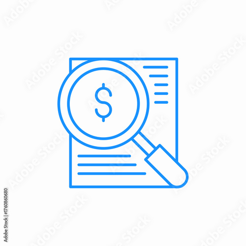 contract price icon sign vector