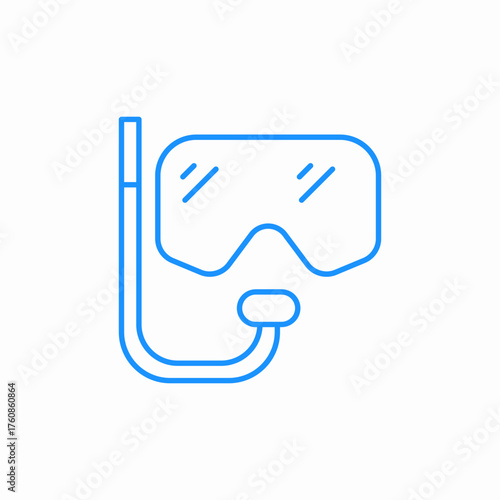 diving mask icon sign vector