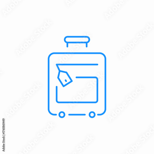 luggage baggage icon sign vector