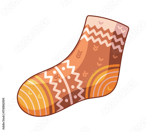 Traditional Christmas sock winter footwear