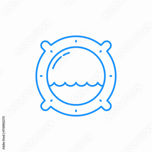 ship fuselage icon sign vector