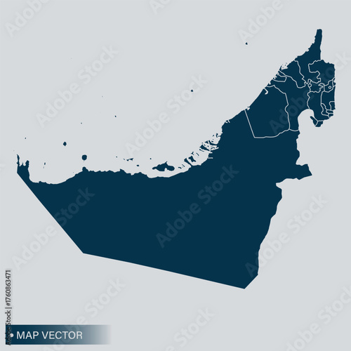 United Arab Emirates map