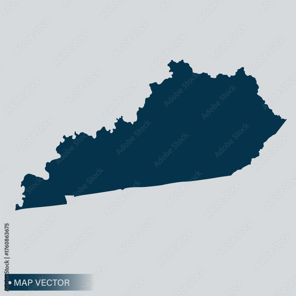 Fototapeta premium KENTUCKY map