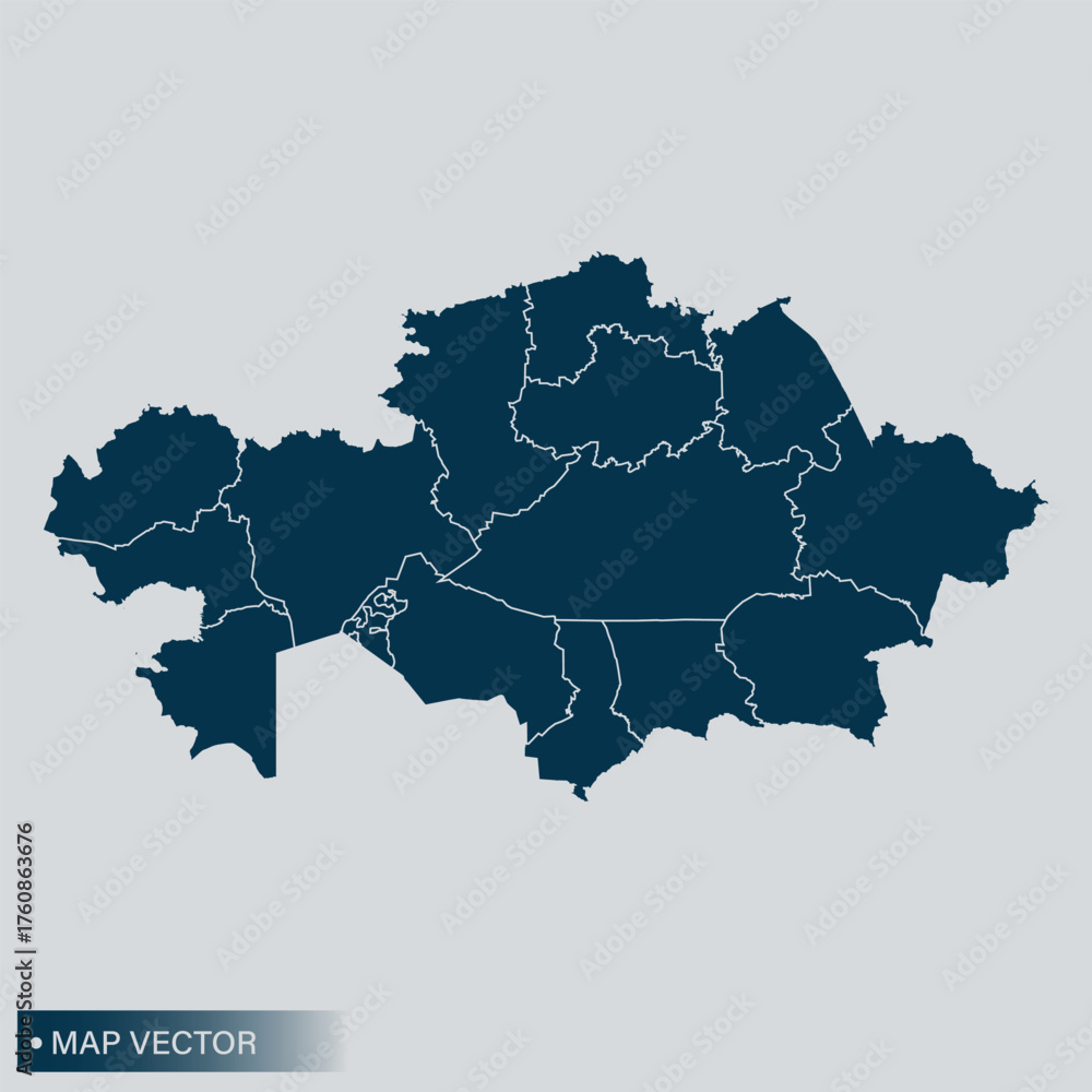 Fototapeta premium Kazakhstan map