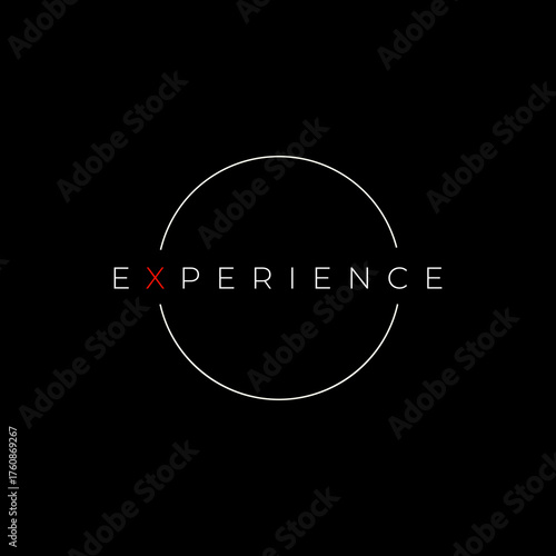 experience logotype design graphic vector