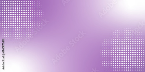 Abstract Modern gradient white and purple background with halftone dots pattern design. Vector illustration abstract technology. Background with monochrome dotted texture. Polka dot pattern template.