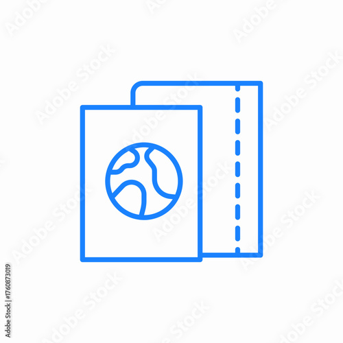 global reports icon sign vector