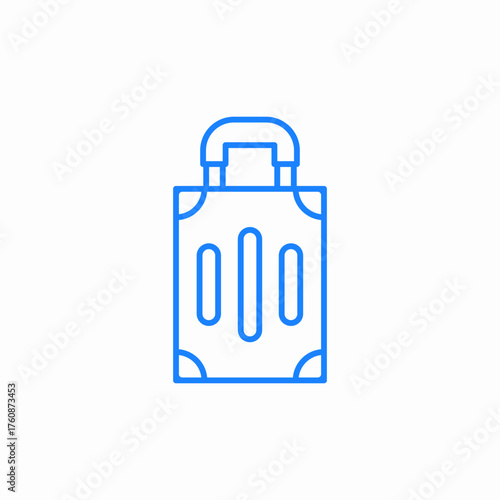 luggage suitcase icon sign vector
