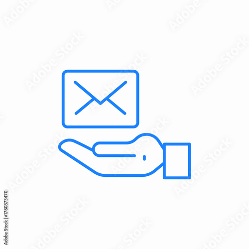 mail delivery icon sign vector