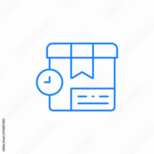 package deadline icon sign vector