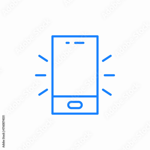 phone ring icon sign vector