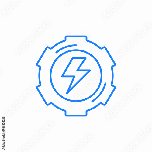 power gear icon sign vector