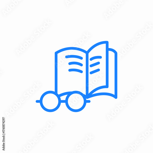 reading glasses icon sign vector