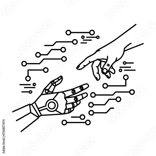 The Genesis of Artificial Intelligence A Digital Touch Between Human and Robot