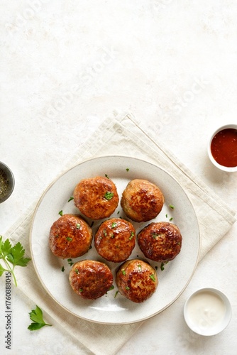 Wallpaper Mural Minced pork and beef cutlets Torontodigital.ca