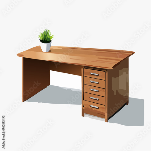 Designer-Schreibtisch aus Walnussholz