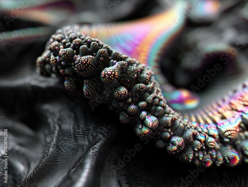 Close-up of intricate, colo...