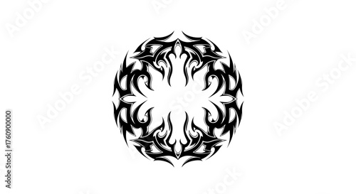 Download tribal tattoo design vector graphic element for arm shoulder leg back body art and stencil idea