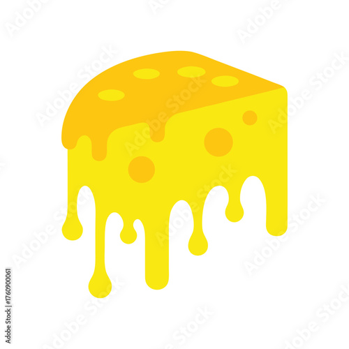 dripping cheese vector art
