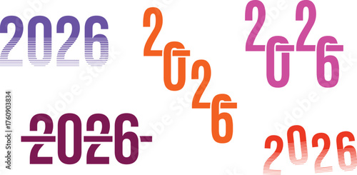 Adobe Illustrator Artwork 2026 happy new year 