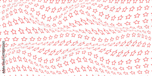 simple red outline red outline star wave pattern design for banner poster background.
