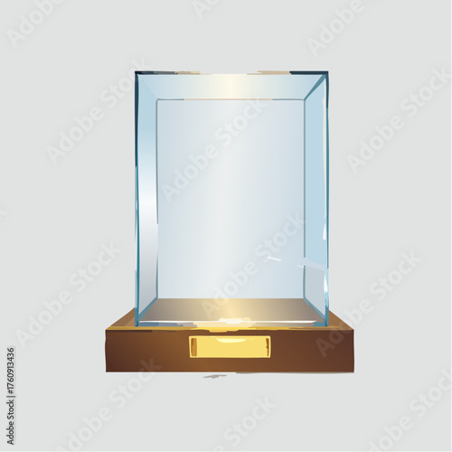 Luxuriöse Glasvitrine mit LED-Beleuchtung