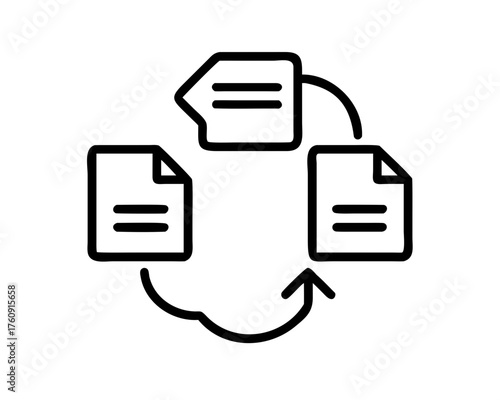 Workflow icon representing process and automation