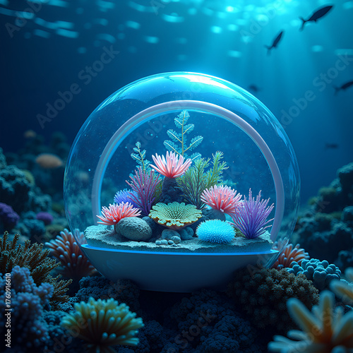 Hydro-Botanical Research Pod in Coral Reef