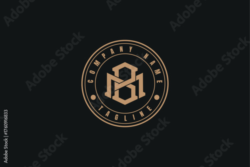mb monogram logo, Monogram collection letter mb with circle, interlock, modern style good for brand, clothing, apparel, streetwear, baseball, basketball, football, minimalist