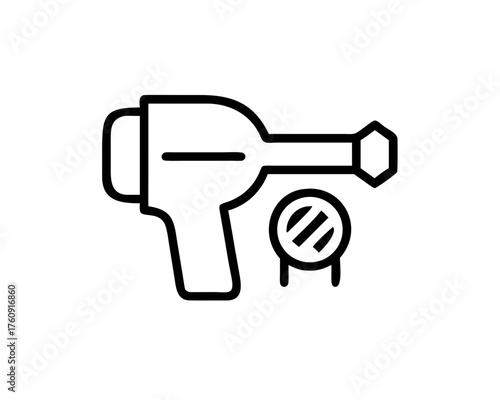 Illustration of a laser scanner for scanning objects