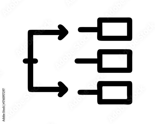 Diagram illustrating a hierarchical structure