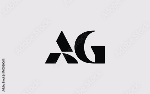 Modern ag logo design utilizing negative space for a clean and professional aesthetic