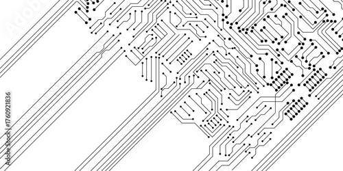 Circuit technology background stock illustration