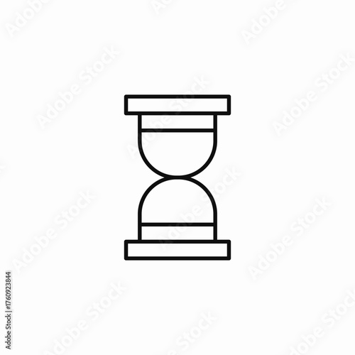 hourglass time symbol icon sign vector