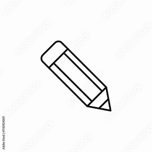 pencil with eraser icon sign vector