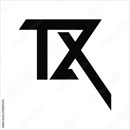   TX, logo TX , Letter On luxury Logo