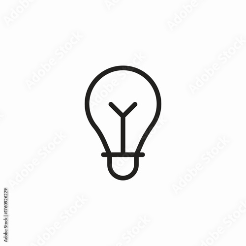 shining lightbulb idea icon sign vector