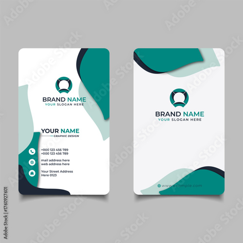 Vertical Business card Design vector