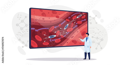 Nanobots in blood vessels: A doctor presents research on drug delivery systems using nanotechnology